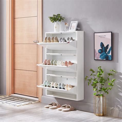 shoe cabinet steel|wall mounted shoe cabinets.